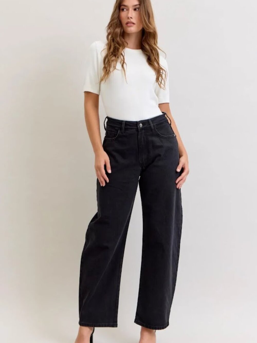 Judy Blue Womens Jeans - High Waisted Marlow Trouser Arc Rigid Magic Size 11
